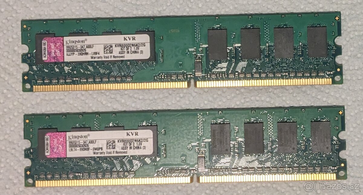 Kingston 2x1GB DDR2 800Mhz