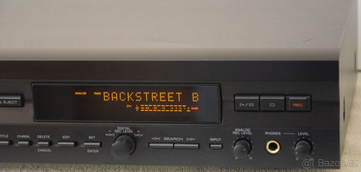 Minidisc deck Yamaha MDS 595,Top stav, Dálkové ovl.,MD disky