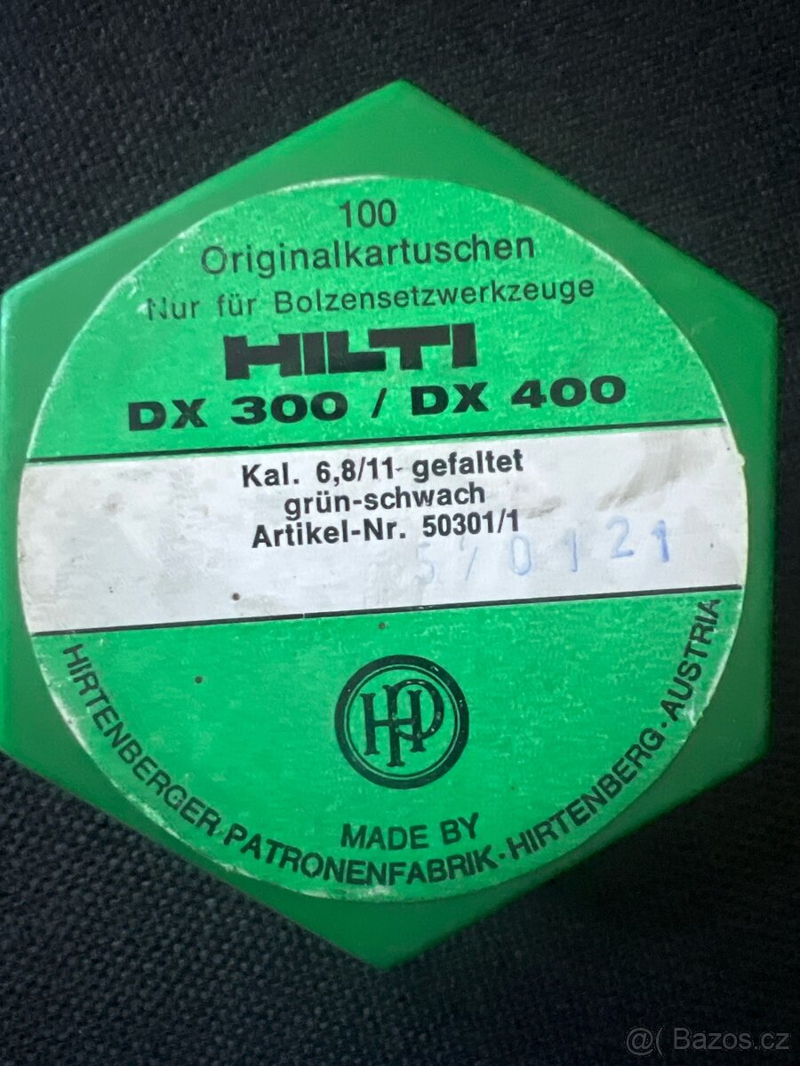 Nastřelovací náboje HILTI 6.8/11 pro DX300/DX400, 6,8/18mm