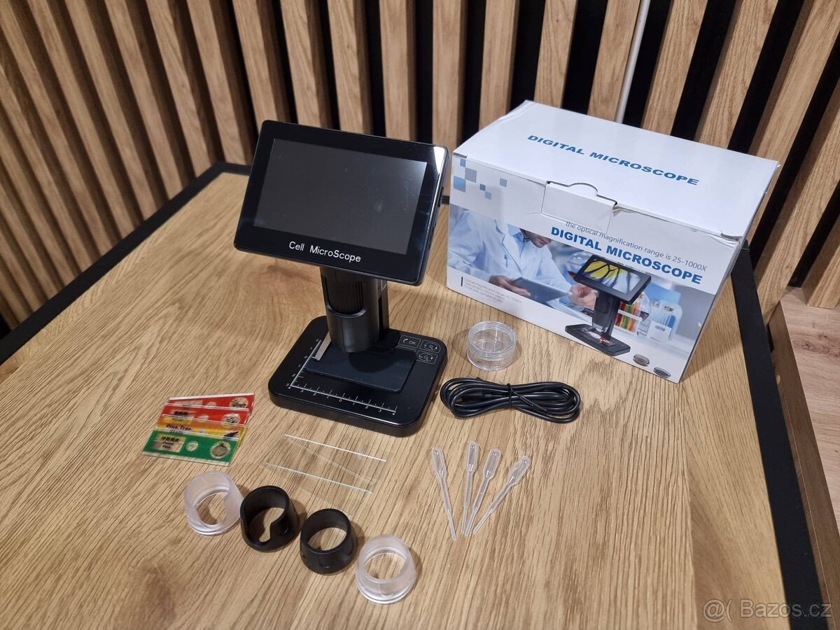 Prodám nový digitální mikroskop MS03 se zvětšením 25-1000x