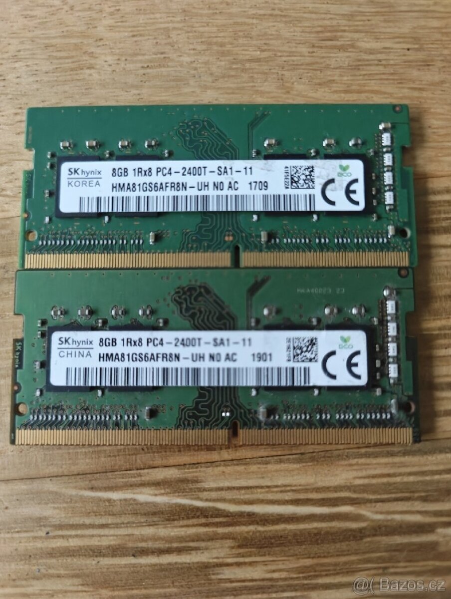 Paměti 16GB (2x8) DDR4 SO-DIMM