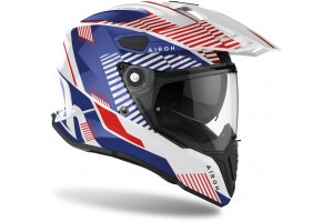 AIROH přilba COMMANDER Boost gloss white/blue