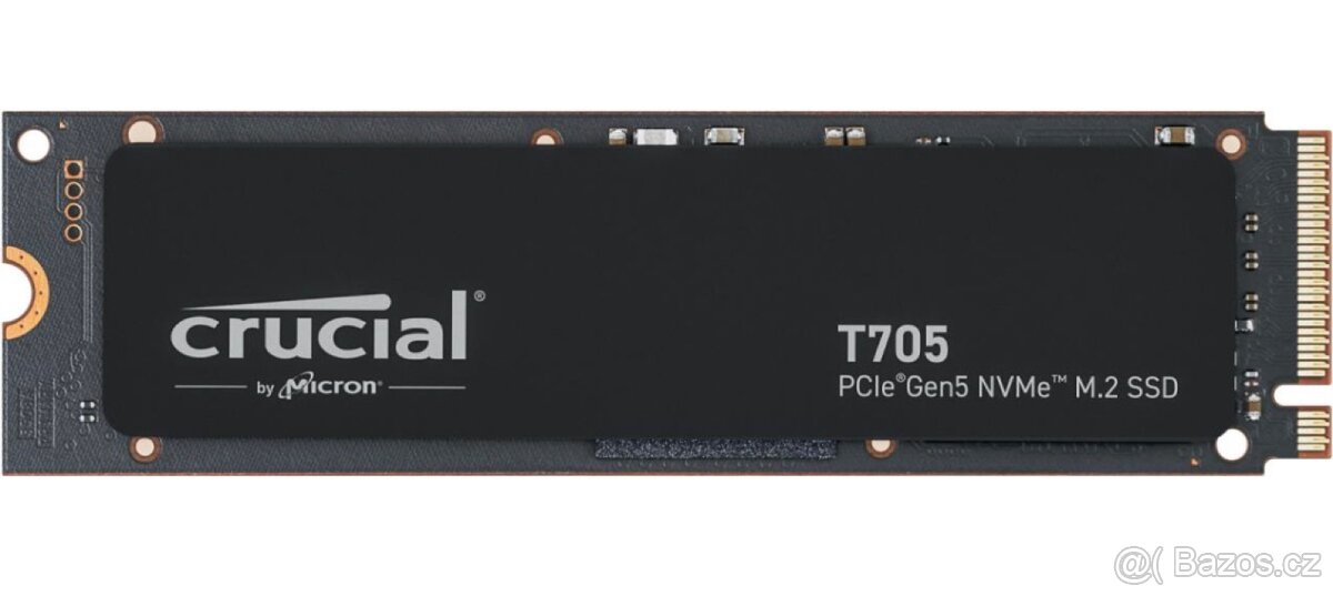 SSD Crucial T705 1TB Gen5 + AXAGON chladic