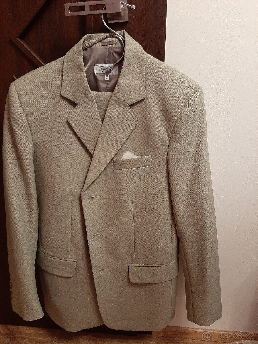 Pansky oblek svetly,velikost 48