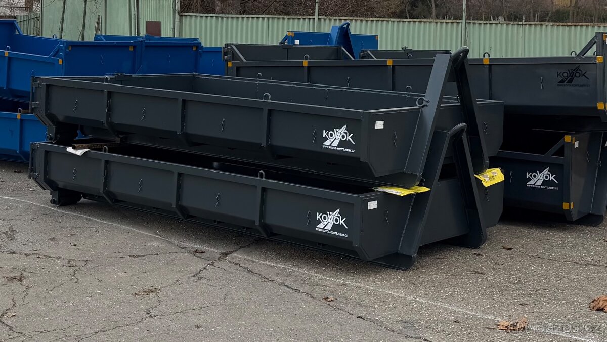 suťový kontejner hák 100cm , 3m3