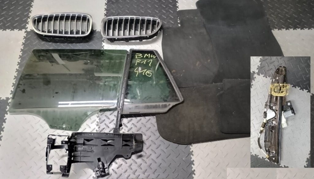 BMW 5 F10 F11 2010 - 2017 predna maska okno sklo okular