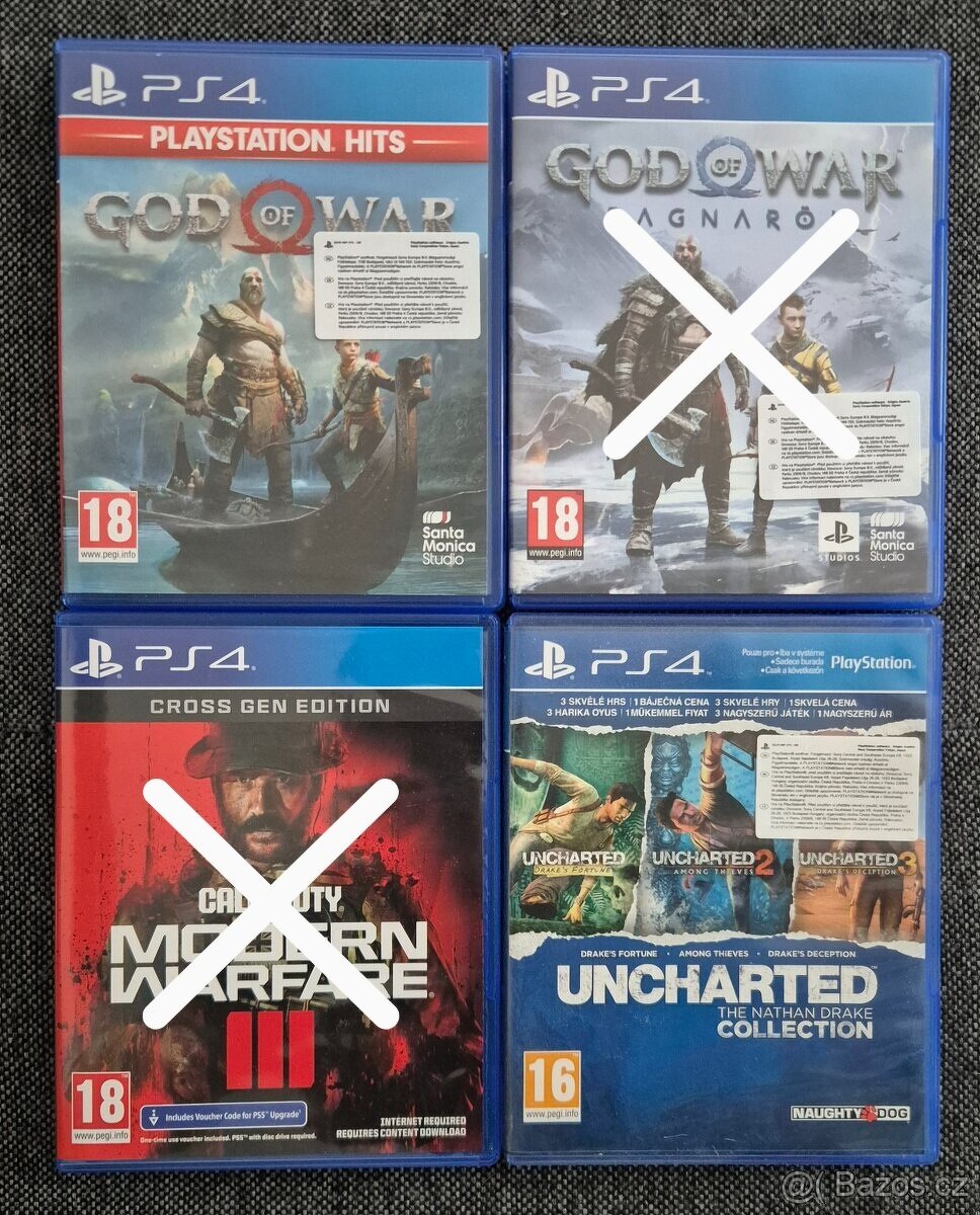 Prodám hry na Playstation 4