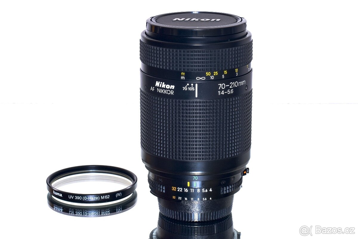 Nikon AF Nikkor 70-210mm 1:4-5,6 + UV NEPOUŽÍVANÝ