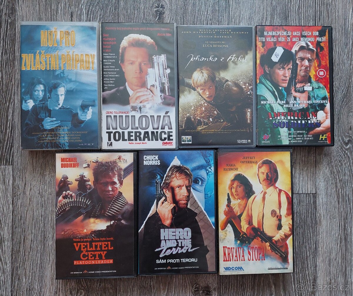 VHS kazety - (MIX) videokazet