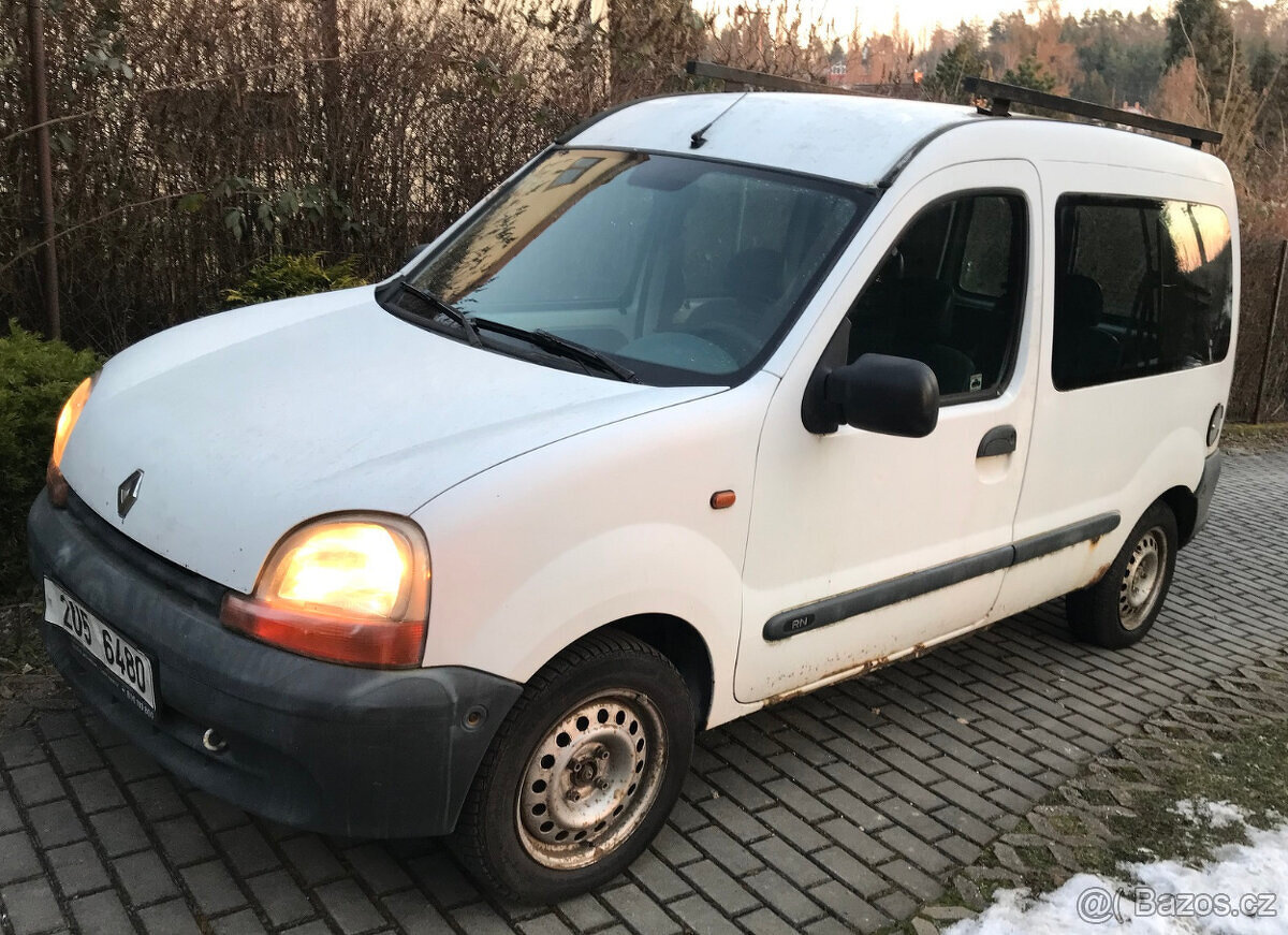 RENAULT KANGOO 1,15 benzin+LPG, pojízdné bez STK