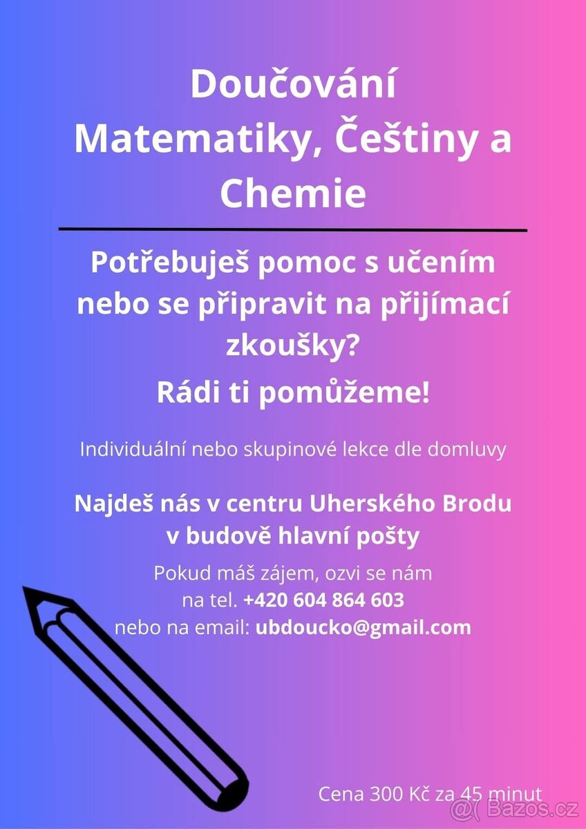Doučování Uherský brod