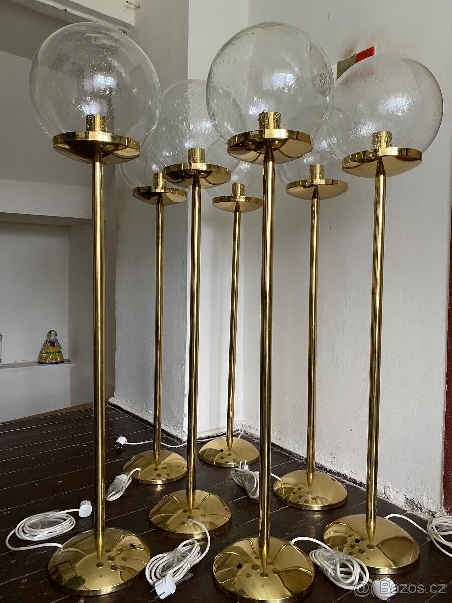 Retro stojací lampa Kamenický Šenov 7.KS