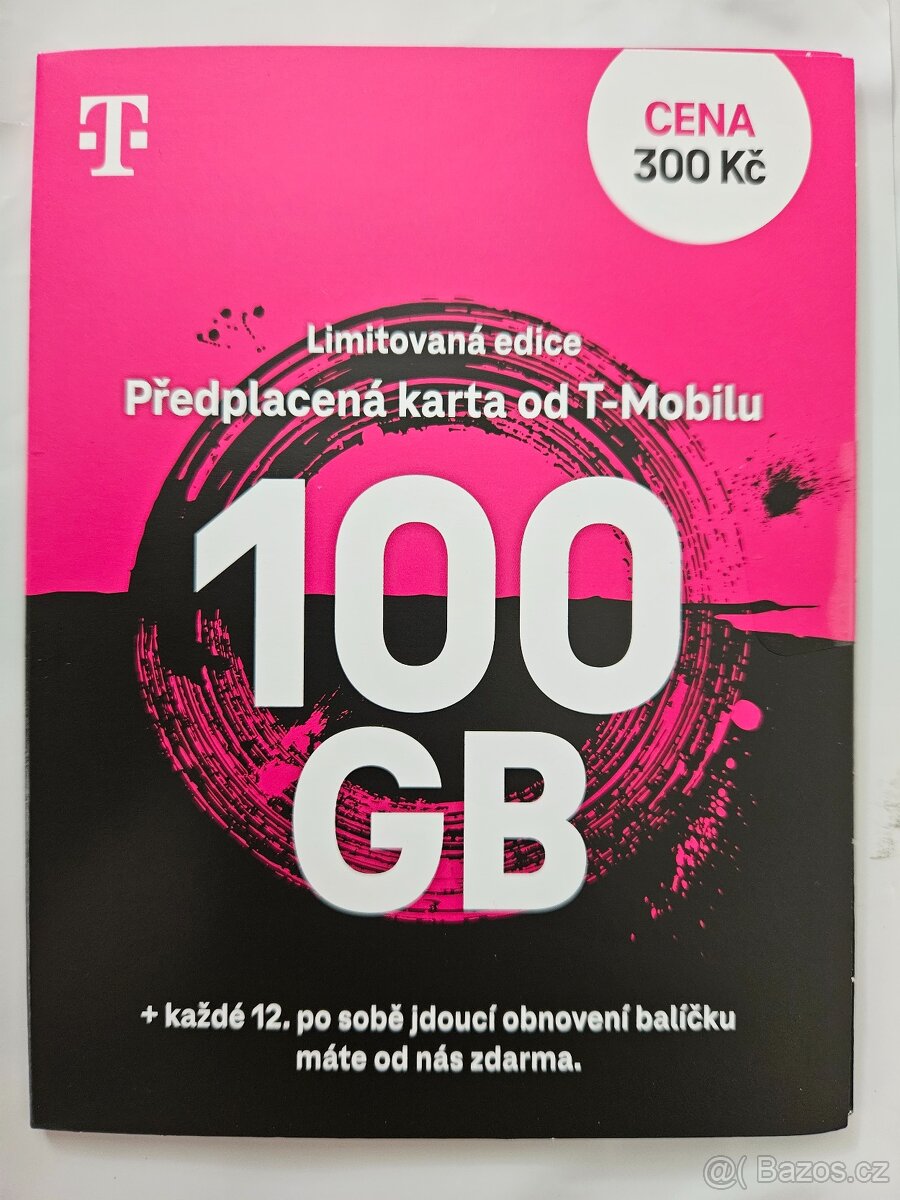 SIM karta 100 GB T-Mobile