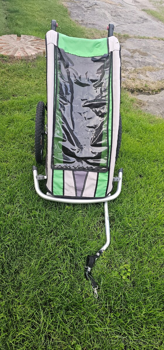 Tažný odpružený vozík za kolo Triego nebo sport. kočárek