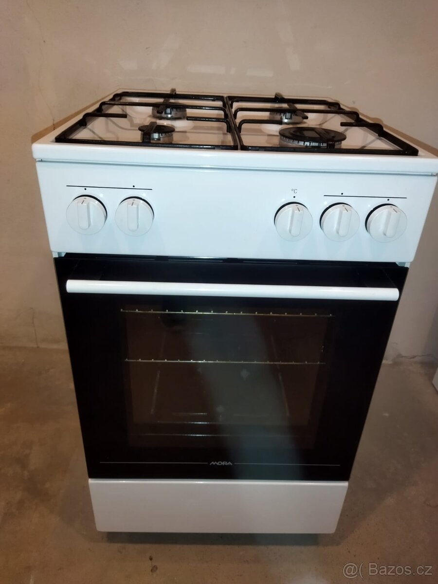 Sporák celoplynový MORA P 140 AW+ plynová hadice