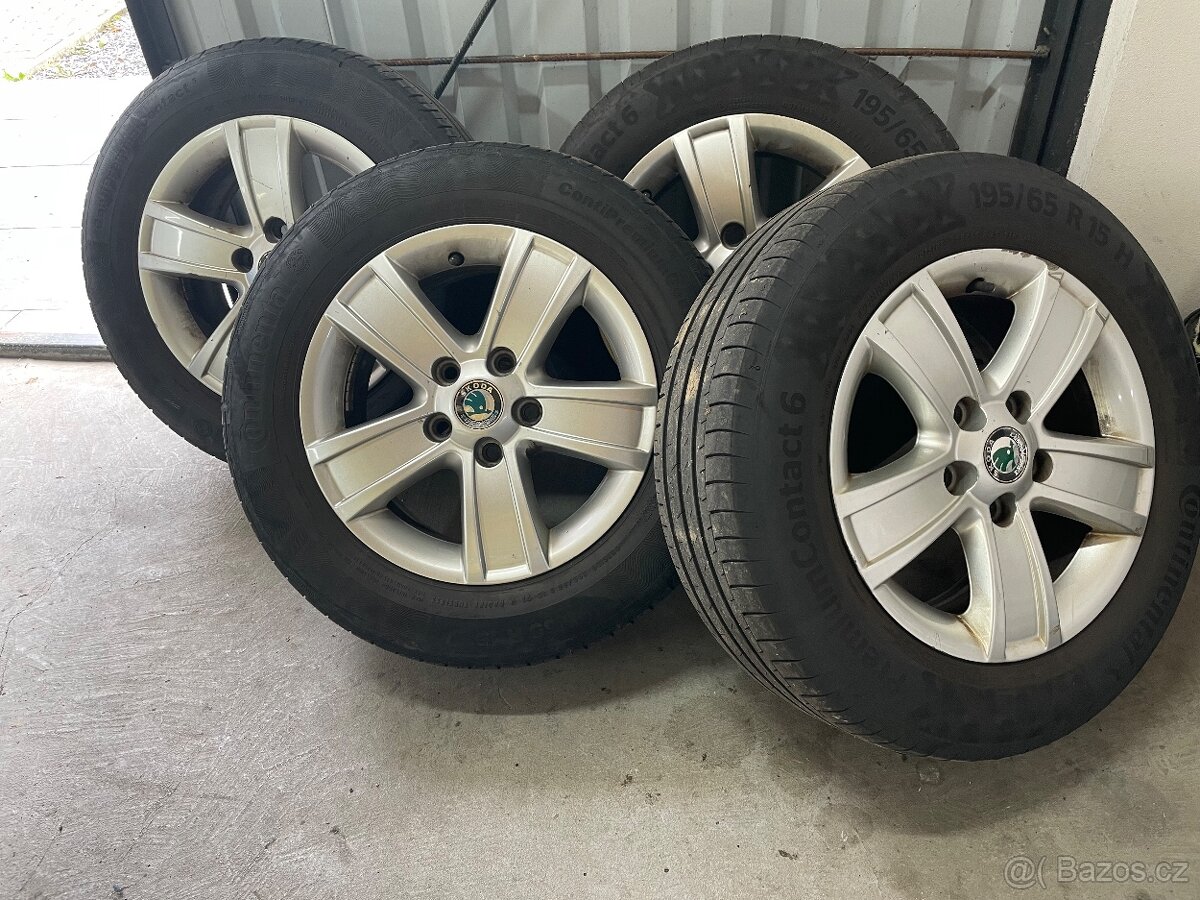 Alu Škoda R15, včetně pneu