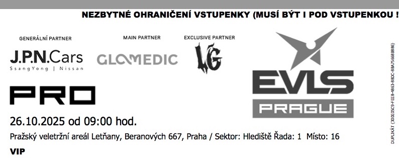 EVLS PRAGUE Amateur/Pro 1.řada