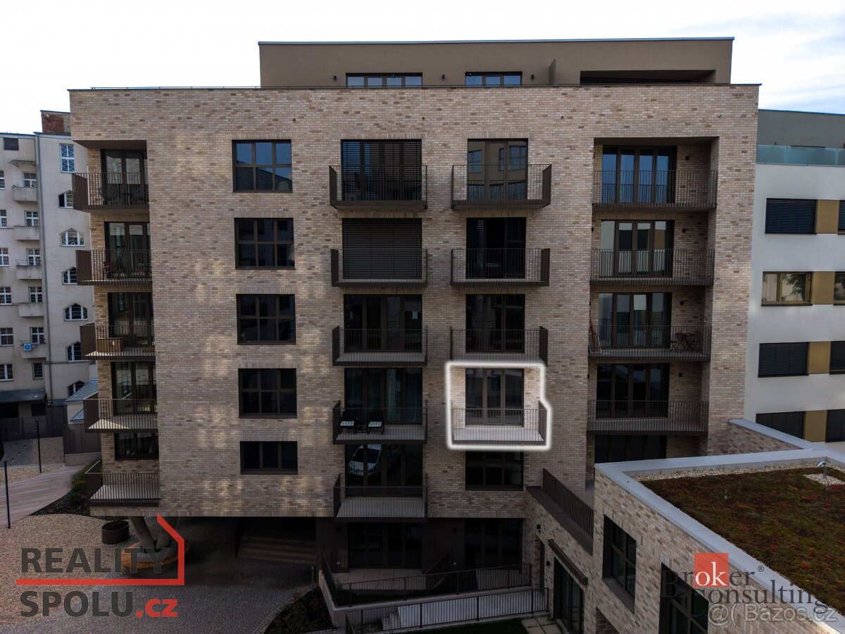 Pronájem, byty/1+kk, 37 m2, Bratislavská 946/82, 60200 Brno,