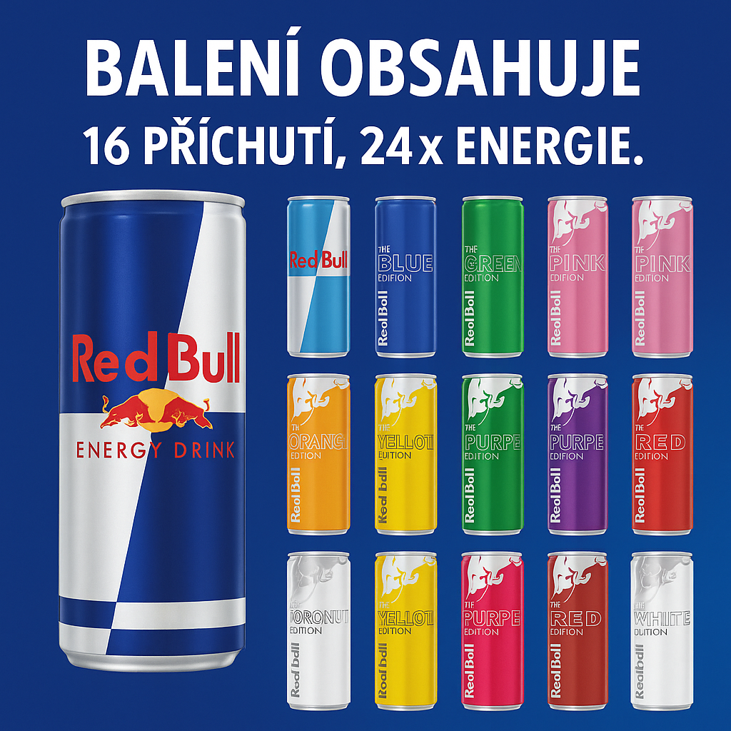 Red Bull Adventní kalendář 2025 – CZ i DE edice | Limitovaná