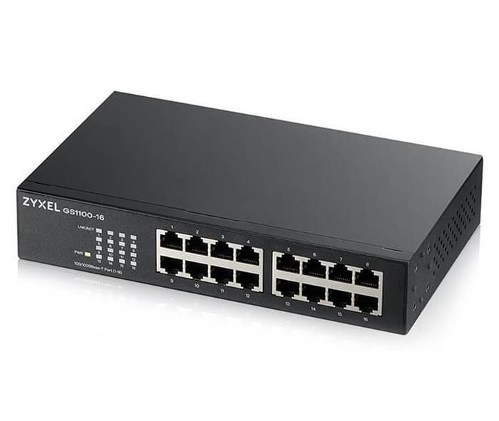 ZyXEL GS1100-16, 16-port Gigabit Unmanaged Switch