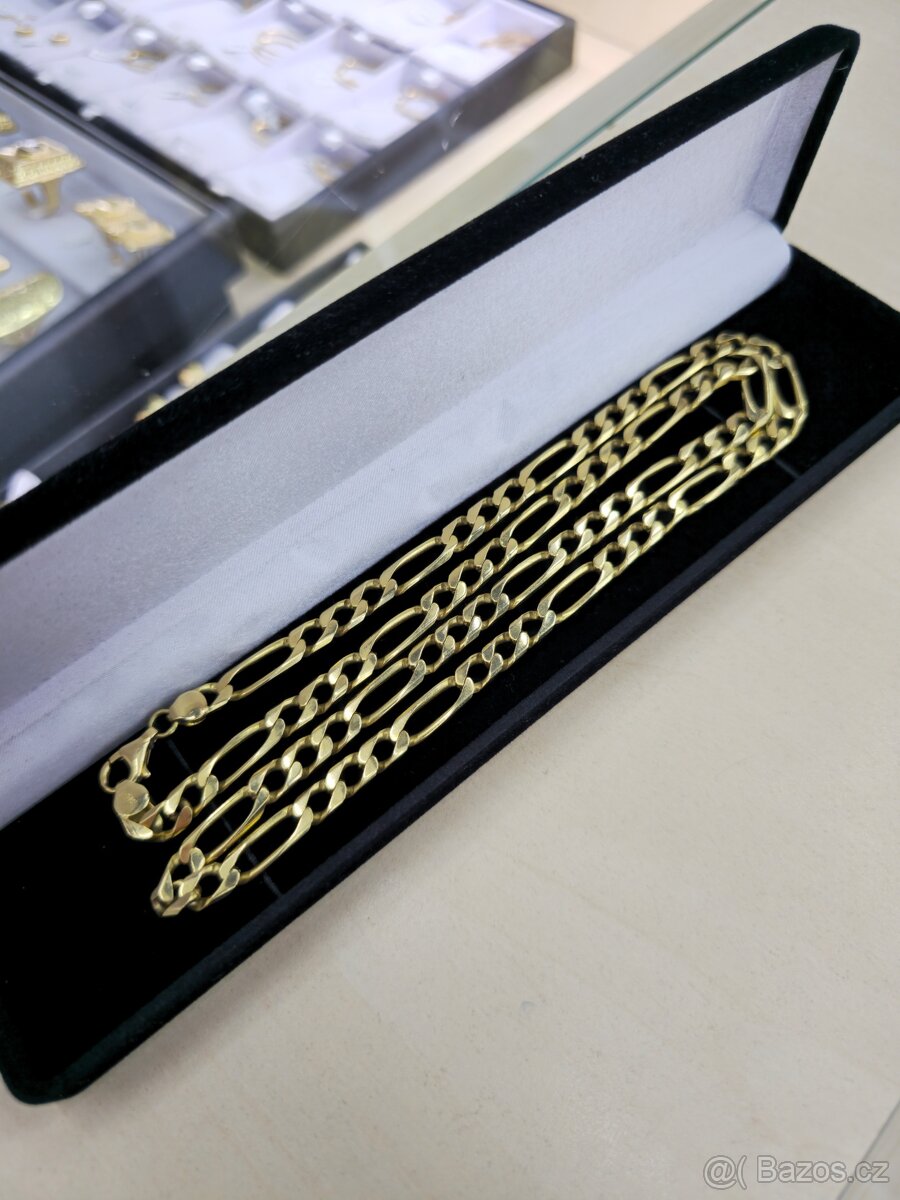 Prodám pánský zlatý řetěz Figaro z plného zlata