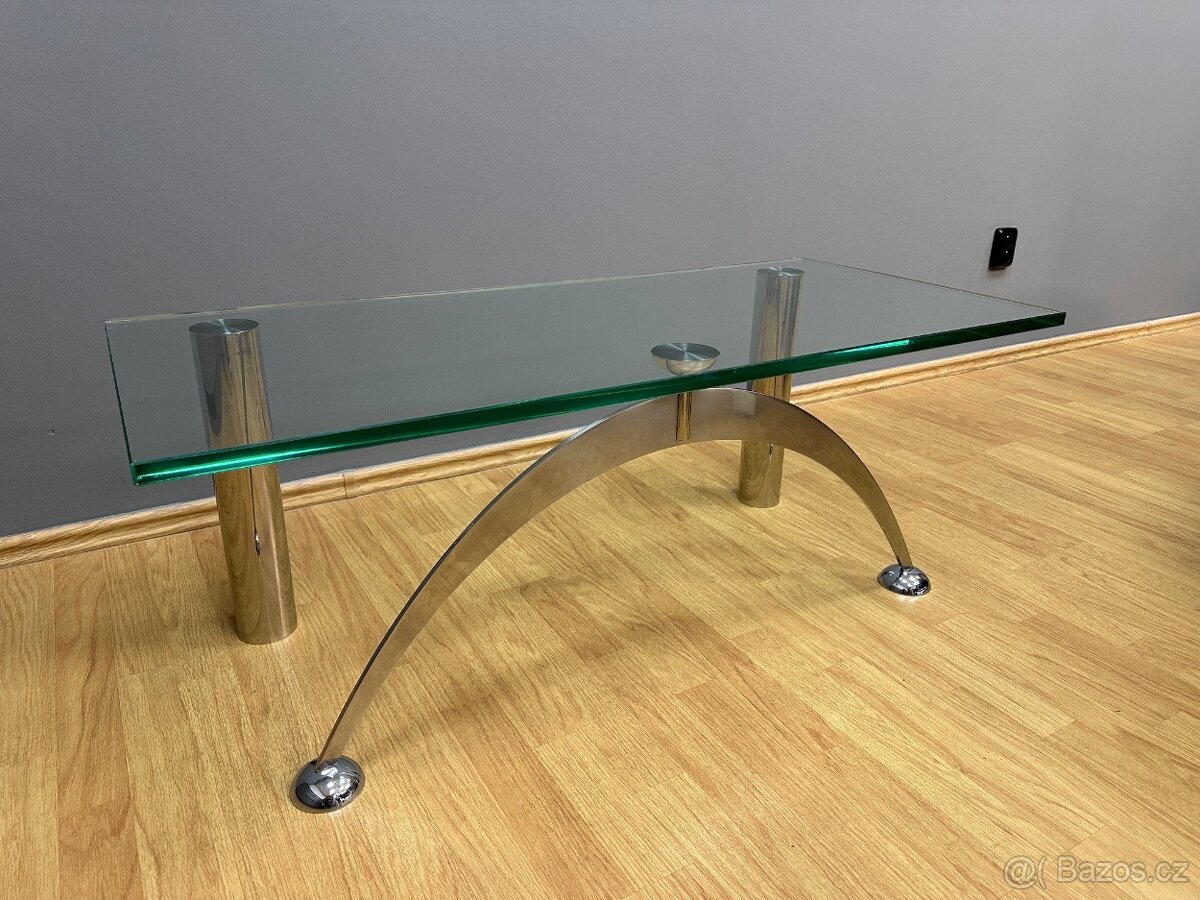 Designový skleněný konferenční stůl