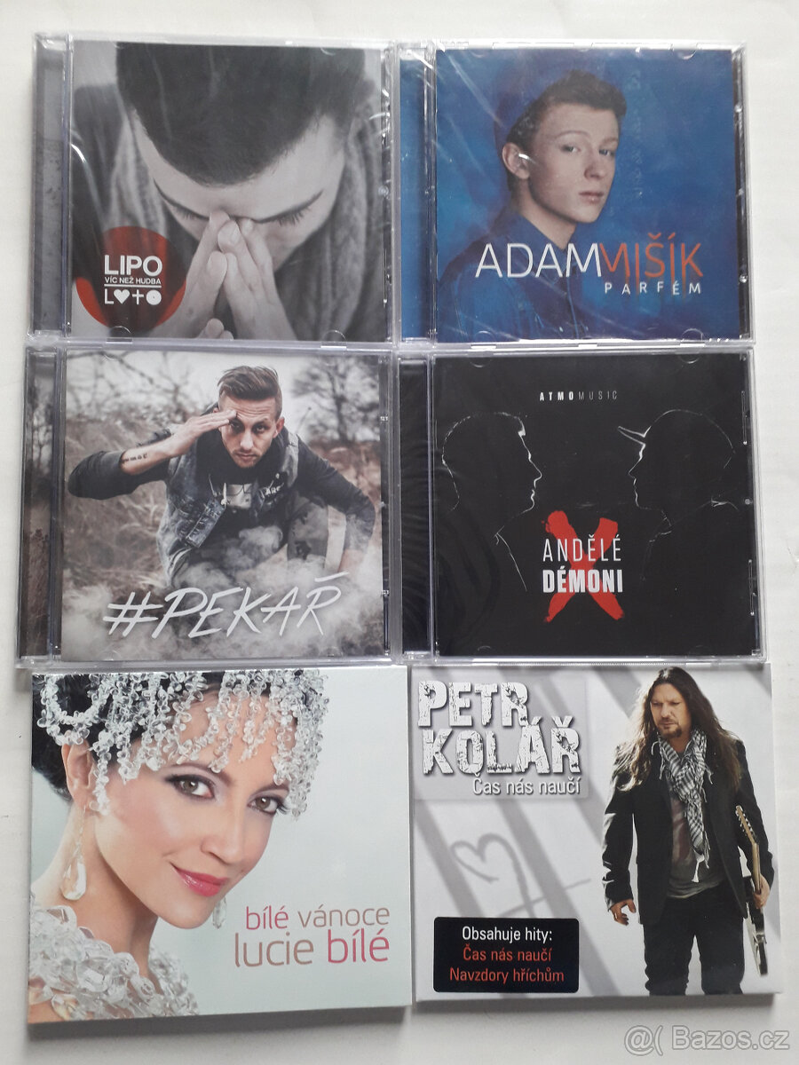 CD českých a slovenských interpretů, NOVÉ či ještě zabalené