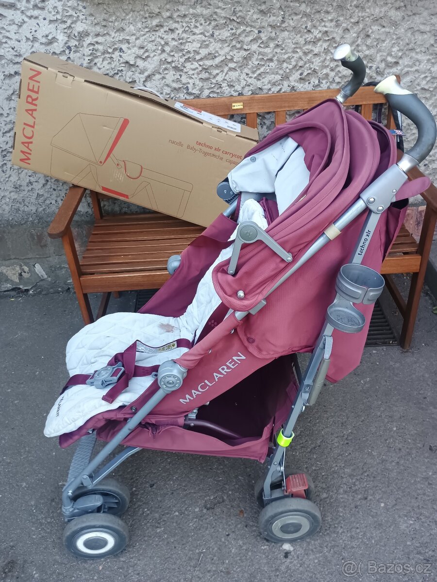 Golfový kočárek Maclaren XLR + miminkovník/korbička 0+