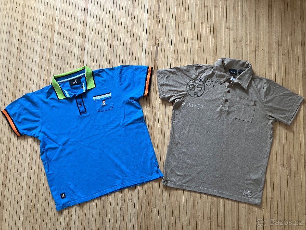 Set pánských triček Kangol a G-Star vel.L