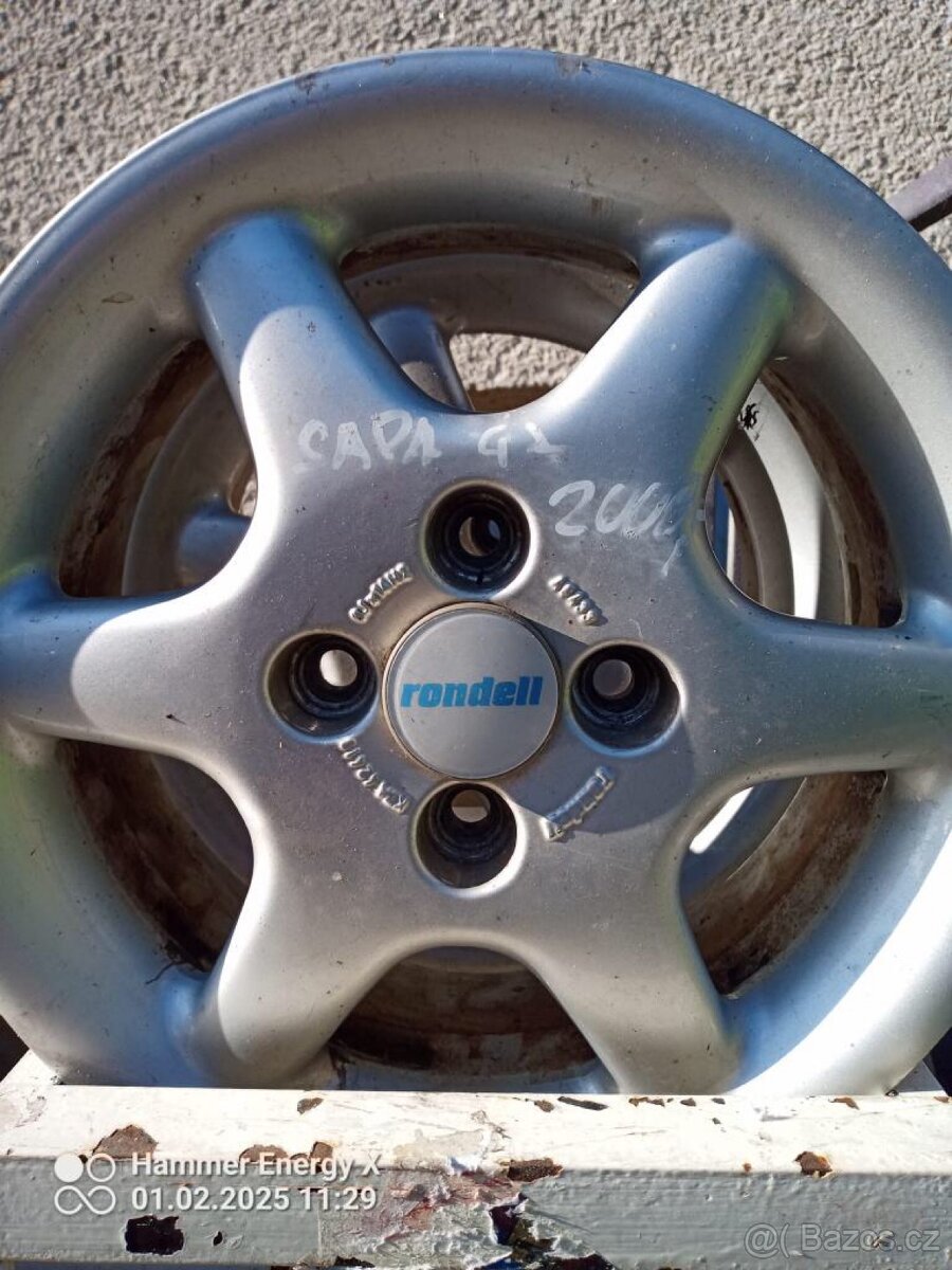 Disky hliník - slitina. 4x100