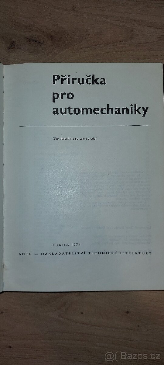 Příručka pro automechaniky 1974