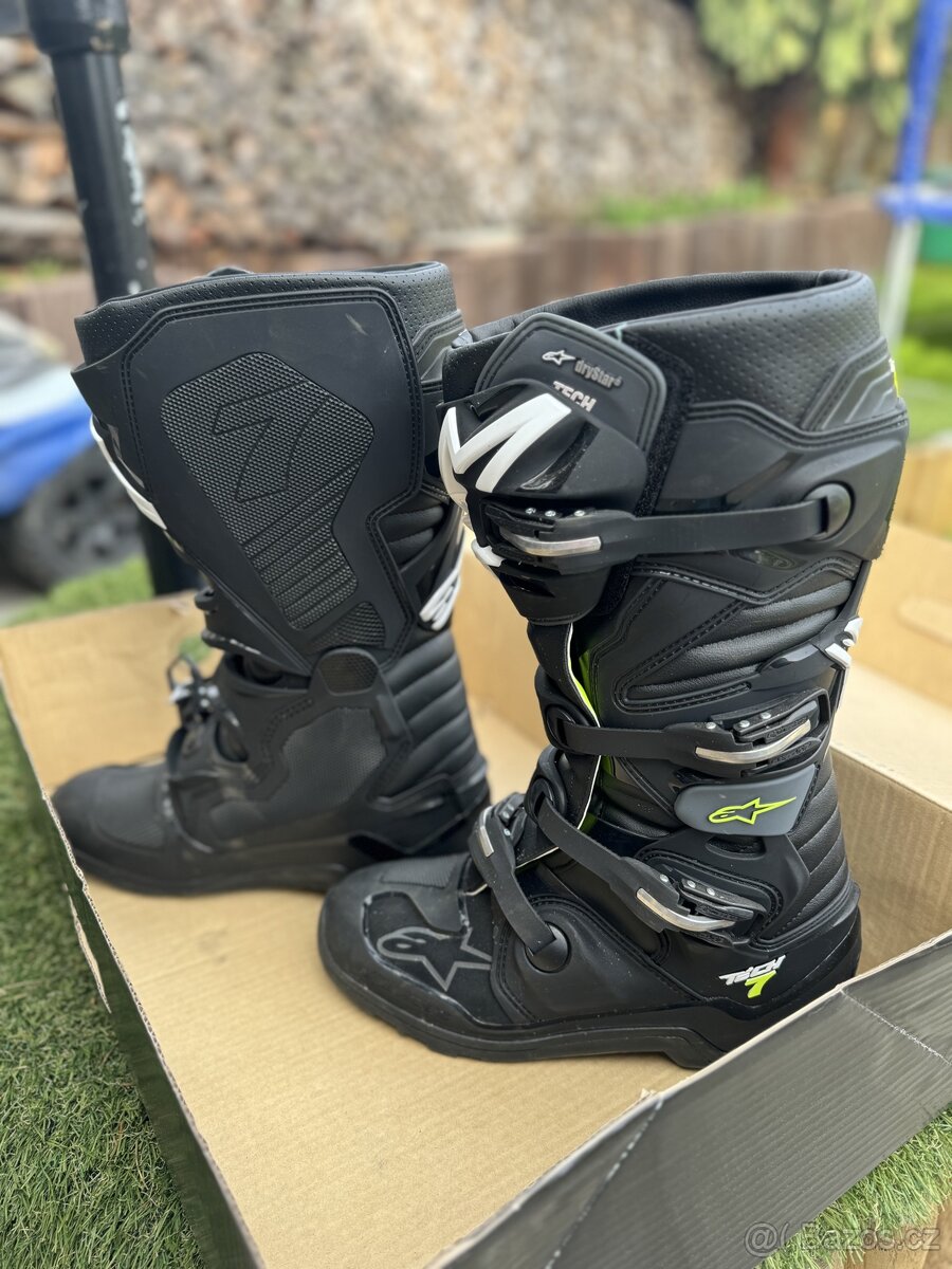 ALPINESTARS boty TECH 7 Enduro Drystar black/grey NOVÉ 45.5