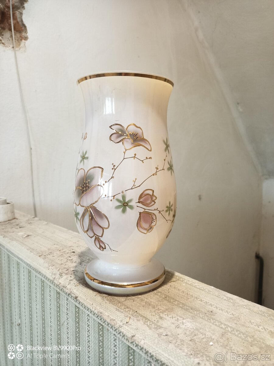 Váza skleněná Amber crystalex