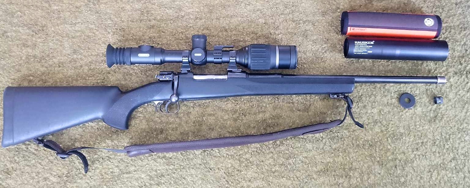 Opakovací kulovnice s tlumičem r. 8x57 IS
