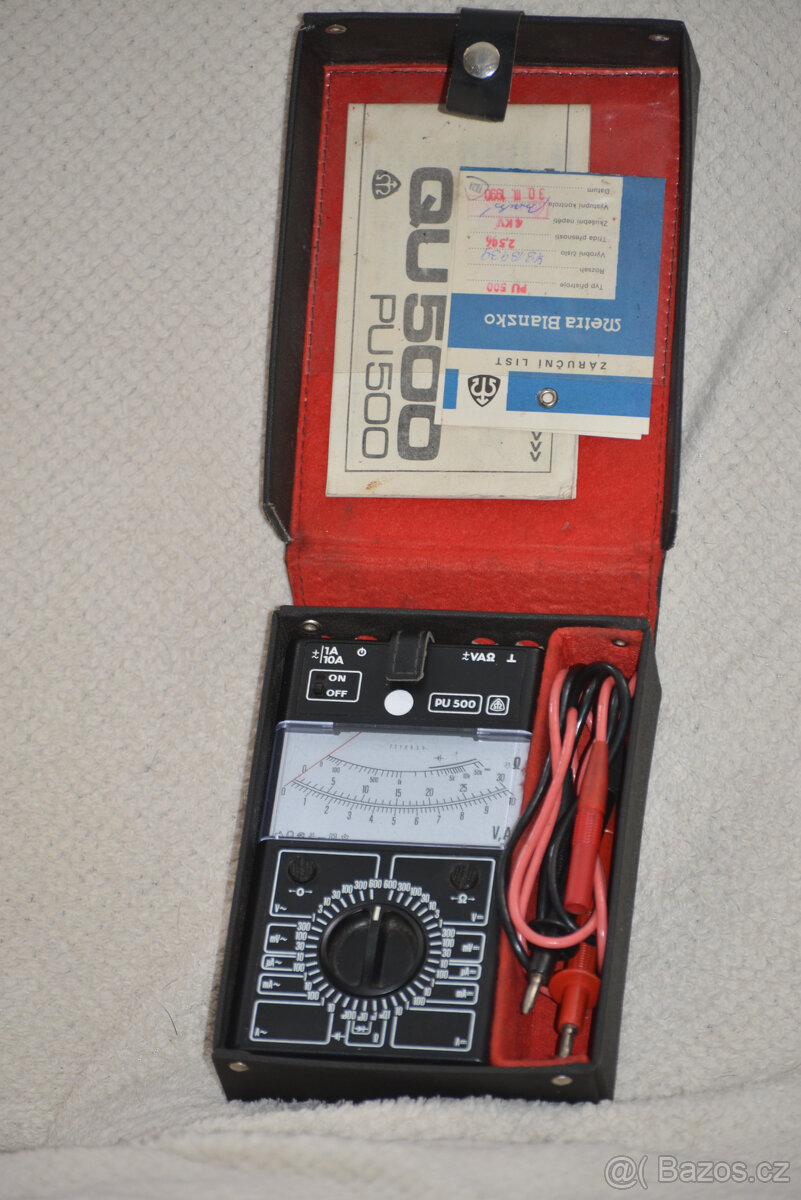 Měřící přístroj VA ohm metr analogový top stav