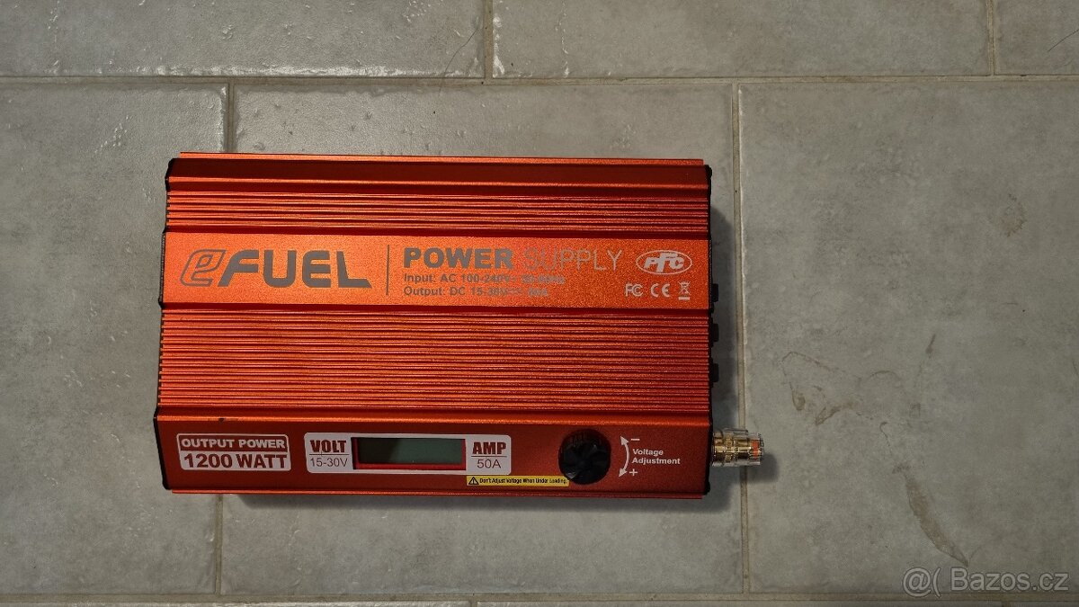 eFuel 1200W/50A spínaný zdroj 15-30 V