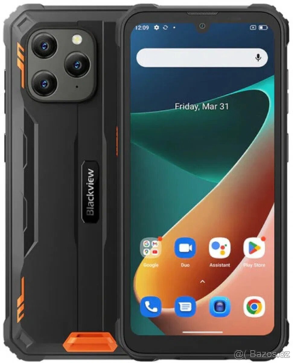 Blackview BV5300 Plus 8GB/128GB oranžový s tvrzeným sklem