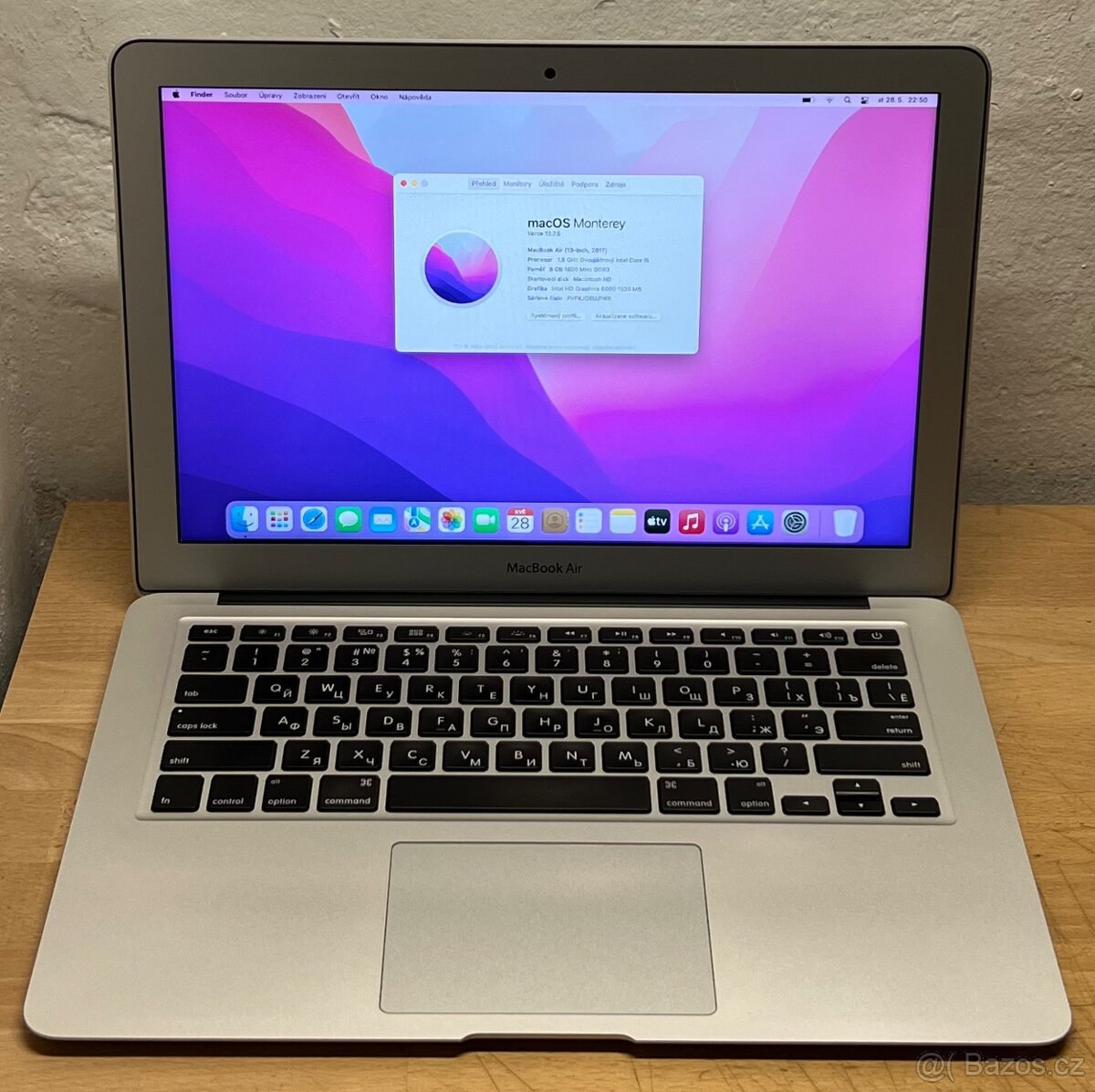 MacBook Air 13" 2017 /8GB RAM/Intel i5/256GB SSD/ Záruka