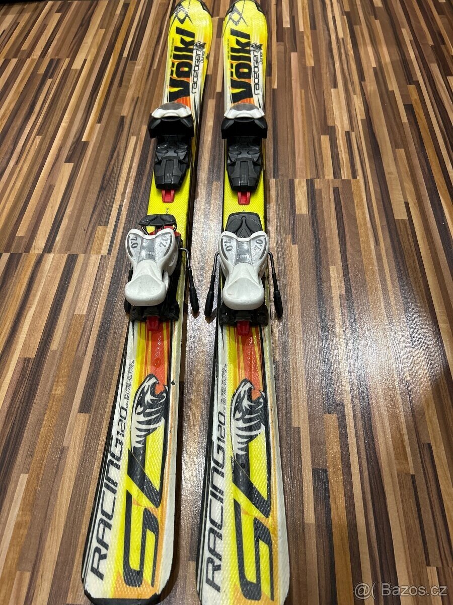 Dětské lyže Völkl RaceTiger junior, 120 cm + helma a hůlky