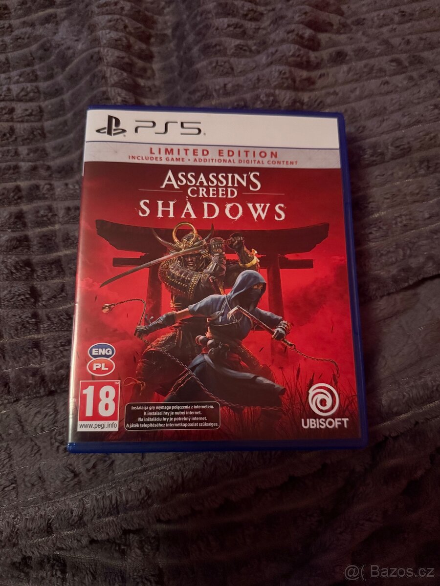 Assassins Creed Shadows PS5- čtěte