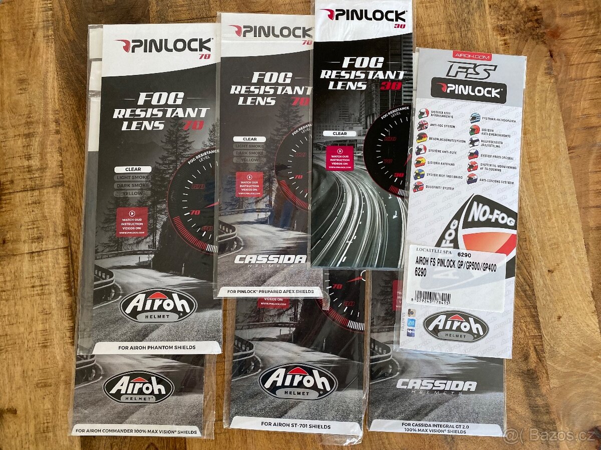 Pinlock folie pro přilby helmy AIROH CASSIDA