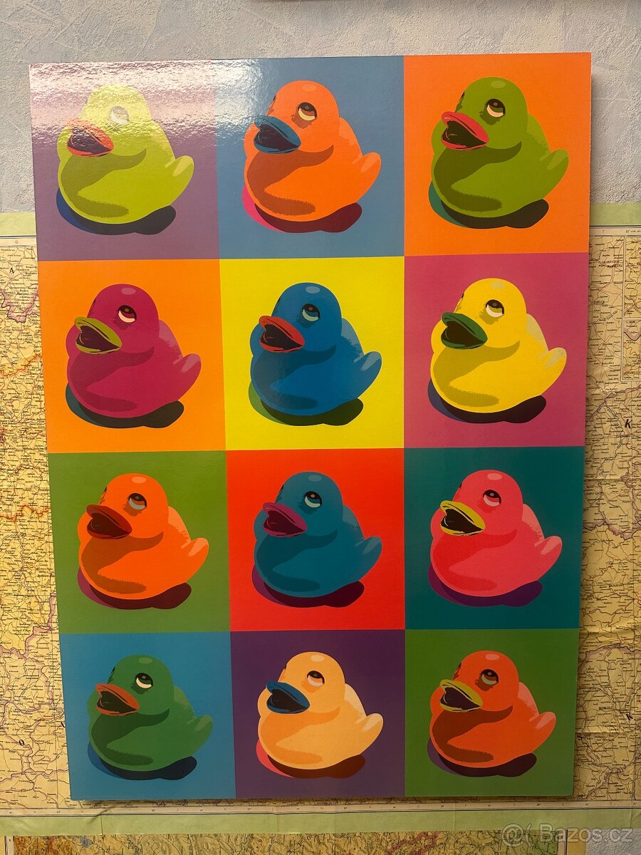 Kachničky obraz Warhol styl ikea