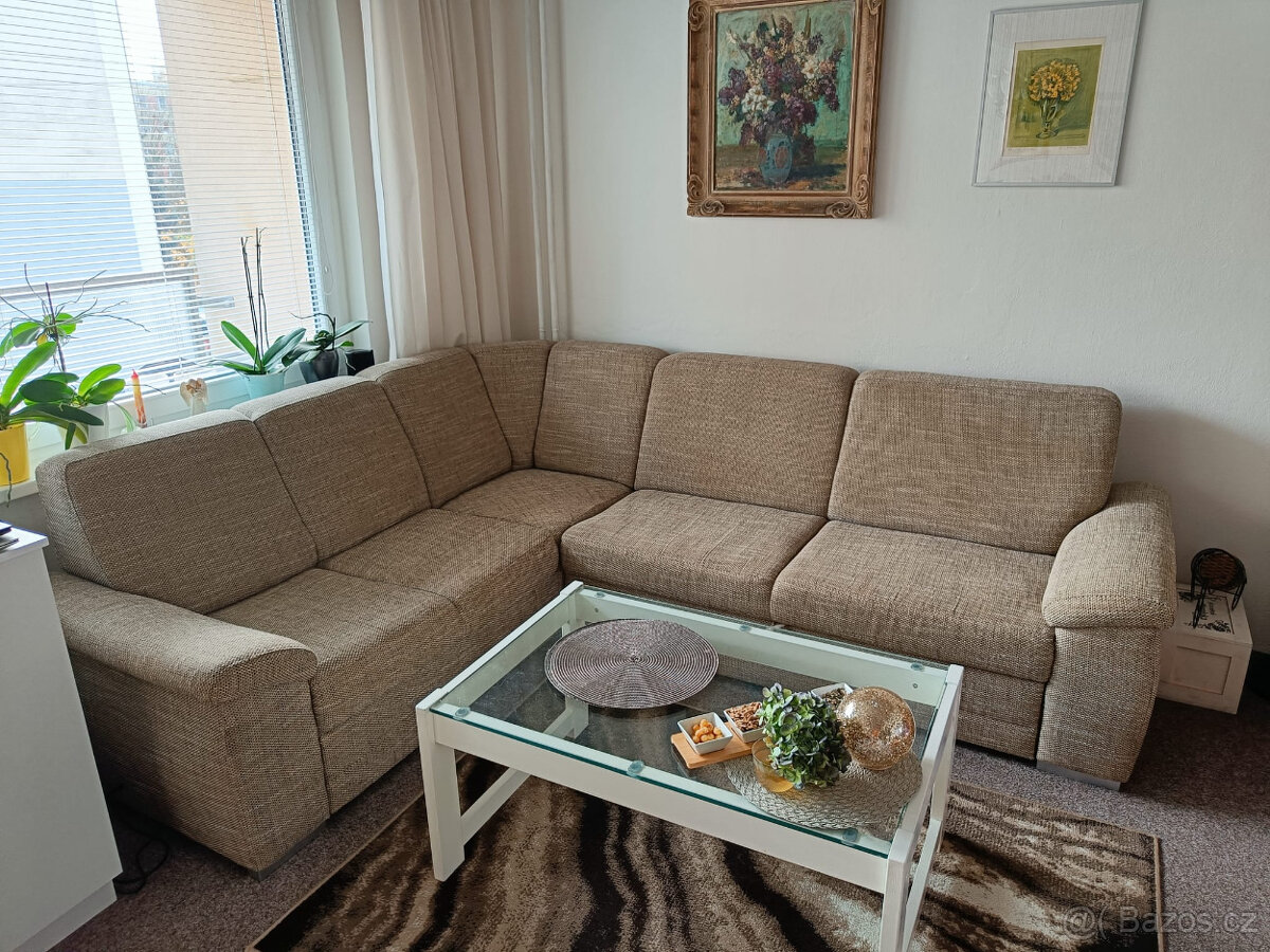 Rozkládací rohová sedací souprava