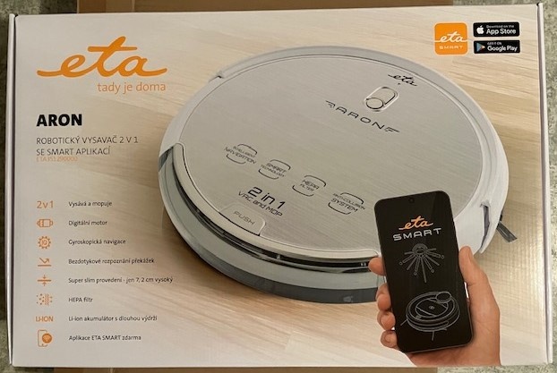 Robotický vysavač Eta Aron