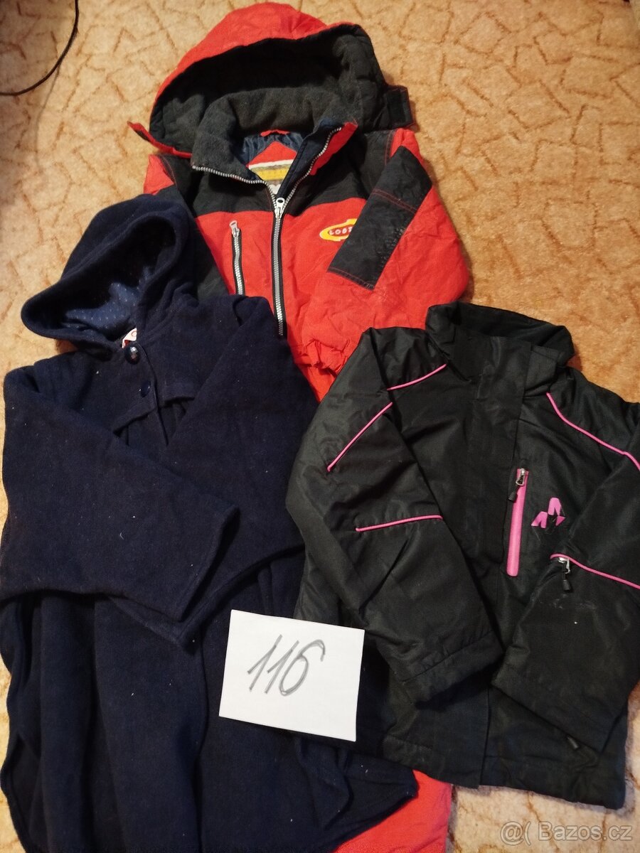 Kombinéza, bunda, kabát velikost 116