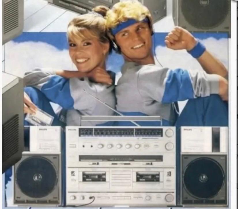 Radiomagnetofon - Philips D 8734 ghettoblaster