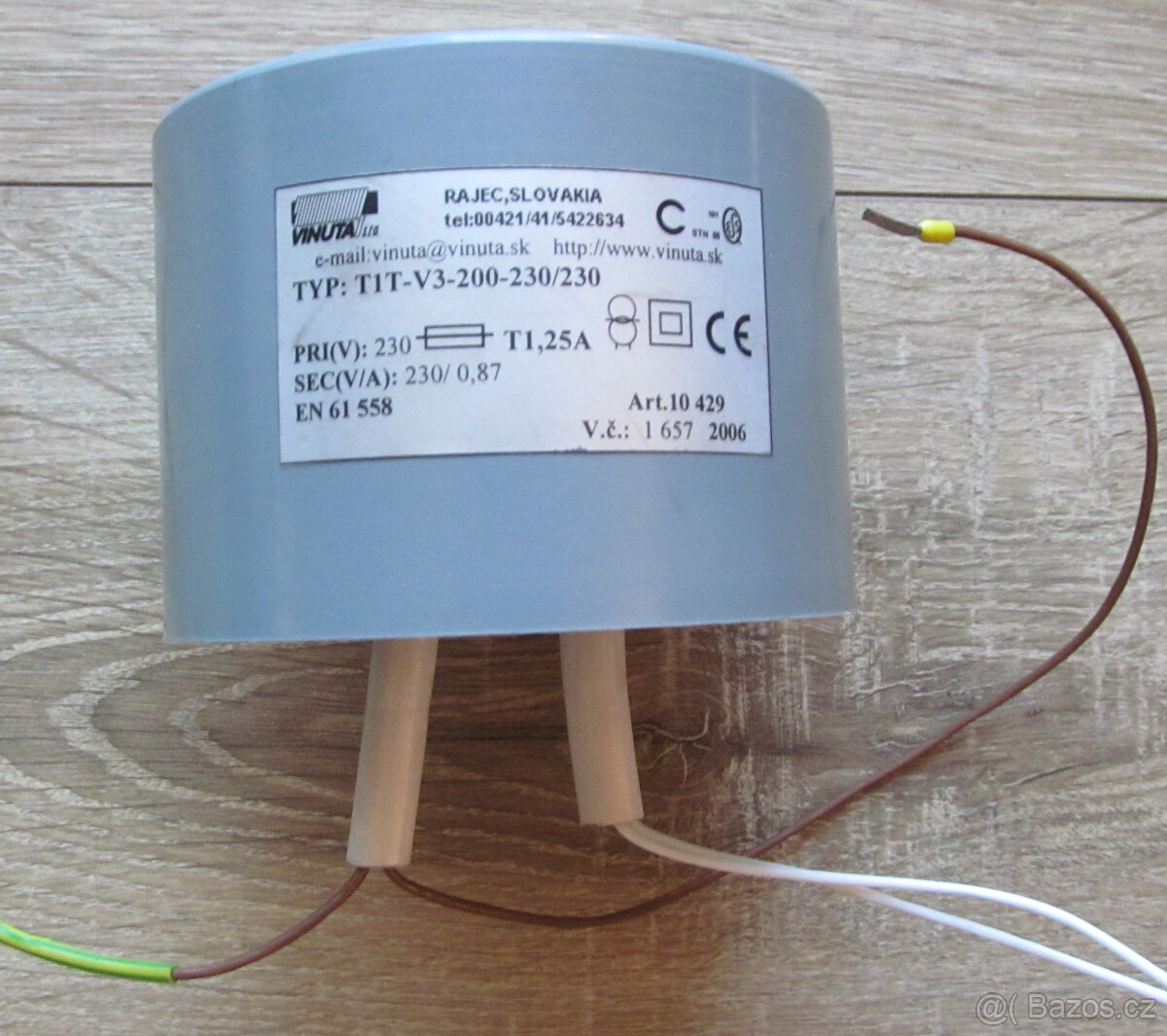 Oddělovací toroid 230V/230V 200W