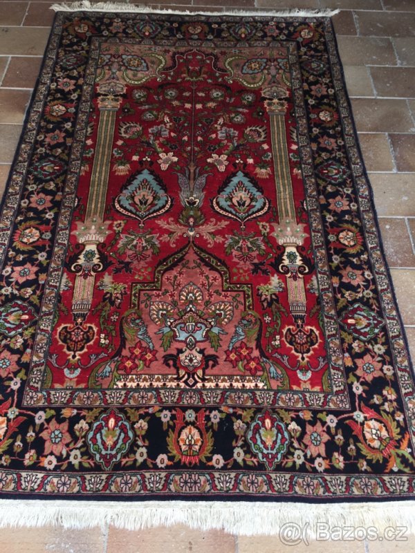 Starožitný Perský vlněný TOP koberec 218x128