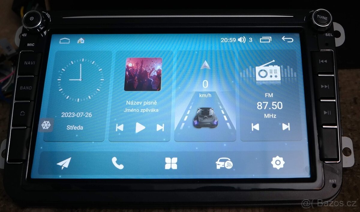 Autorádio s Android 13 pro VW Golf 5,6, Octavia 2