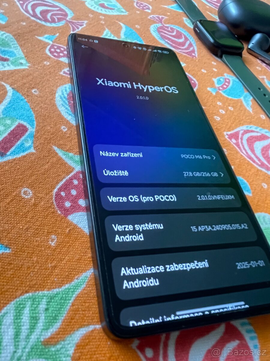 Xiaomi Poco M6Pro + hodinky + sluchátka